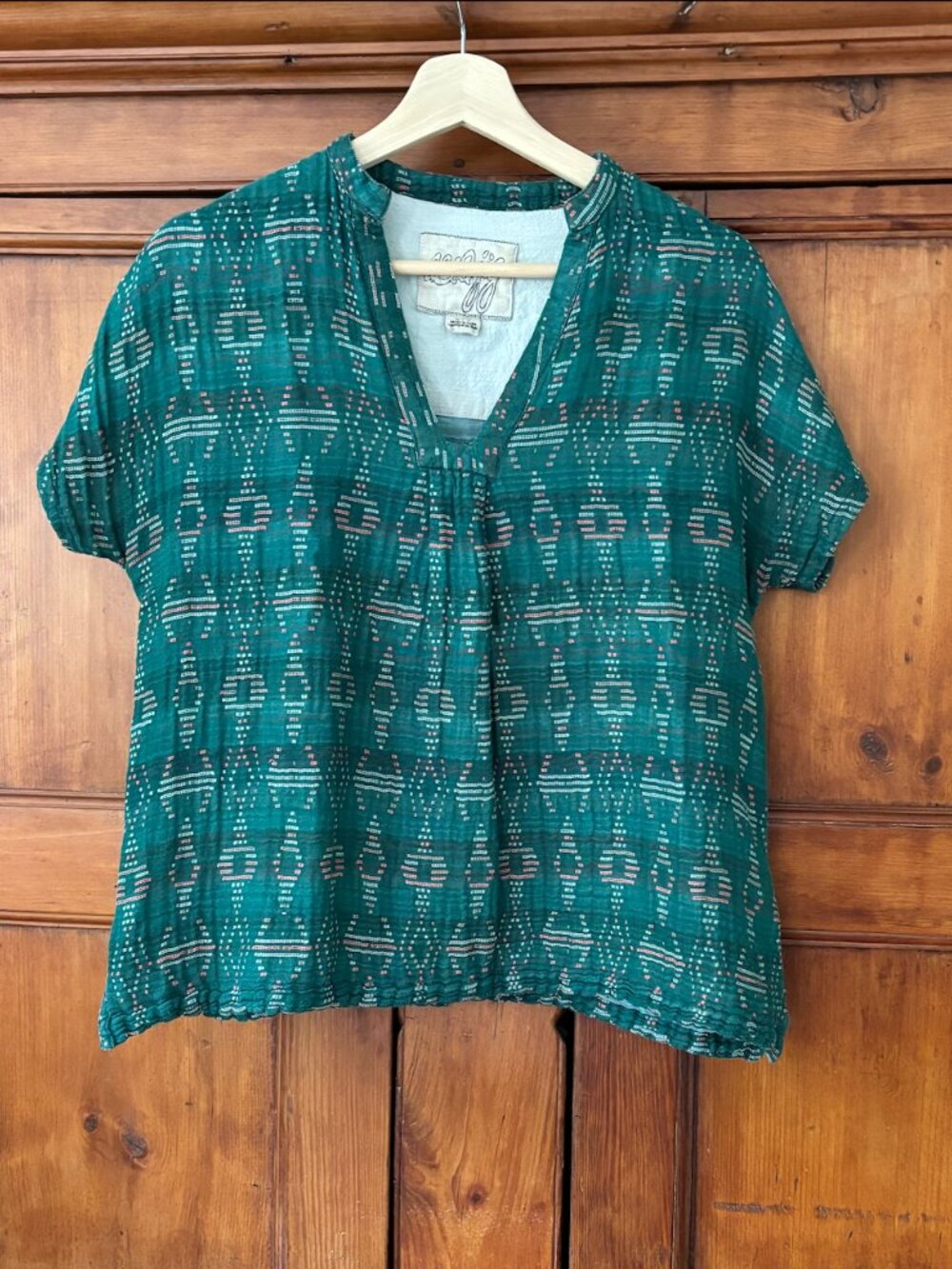 Ace & Jig top in Emerald -- size S